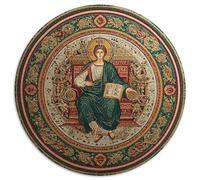 Byzantine Mosaic Style Image Jigsaw Puzzles Challenge Toy Educational Games Home Decoration for Adults& Teenager Age 14 Years Up 1000pcs (67.5x67.5cm)