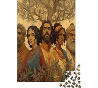 Byzantine Portraits Rätsel Für Erwachsene |Olive Tree| Familienspaß-Puzzles 38x26cm/1000pcs Erwachsene