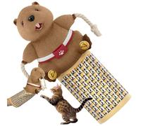 Byzieir Cat Wrestling Glove Puppet Toy With Teaser Bell, 46cm Cat Wrestling Hand Puppet, Cats Play Glove, Interactive Enrichment Game For Use In Home, Living Room, Entrance Area And Apartment
