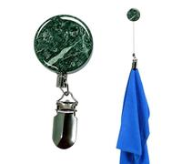 Byzieir Kitchen Tea Towel Clip | 70cm Retractable Stainless Steel Non-Slip | Hanging Holder for Tea Towels and Linen - for Bedroom, RV, Kitchen, Closet, Smooth, Clothes,