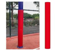BYZOMU All-Weather Basketball Hoop Post Padding, Removable Basement Pole Wrap Column Foam For Player/Kids Protection, Fits 4" 5" 6" 8" Dia Round Poles(Red,Dia 8 7/10inch)