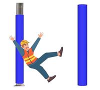 BYZOMU Anti-Collision Foam Pole Protector Padding, Outdoor Basketball Hoop Round Pole Pad Cushion For 4 5 6 8 Inch Wrap, Safety Poles Cover Bumper(Blue,Dia 8 7/10inch)