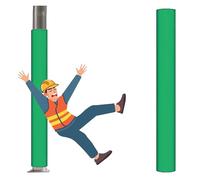 BYZOMU Anti-Collision Foam Pole Protector Padding, Outdoor Basketball Hoop Round Pole Pad Cushion For 4 5 6 8 Inch Wrap, Safety Poles Cover Bumper(Green,Dia 8 7/10inch)