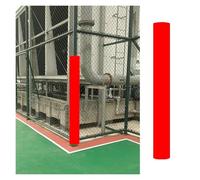 BYZOMU Basketball Hoop Padding For Pole Outdoor, Customizable Poles Padding Wrap Around, Outdoor & Indoor Pole Foam Padding For Dia 4 5 6 8 IN Post, Black Blue Green Yellow(Red,Dia (8 7/10in))