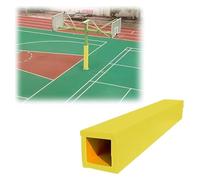 BYZOMU Pole Padding Square Pole Padding Wrap Around, 3"x3" 3.5"x3.5" 4"x4" 9.5"x9.5" Basketball Pole Padding Outdoor, Pole Protector Cover For Basement Playground(Yellow,9.5"x9.5"/24.1x24.1cm)