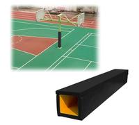 BYZOMU Pole Padding Square Pole Padding Wrap Around, 3"x3" 3.5"x3.5" 4"x4" 9.5"x9.5" Basketball Pole Padding Outdoor, Pole Protector Cover For Basement Playground(Black,9.5"x9.5"/24.1x24.1cm)