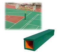 BYZOMU Pole Padding Square Pole Padding Wrap Around, 3"x3" 3.5"x3.5" 4"x4" 9.5"x9.5" Basketball Pole Padding Outdoor, Pole Protector Cover For Basement Playground(Green,9.5"x9.5"/24.1x24.1cm)