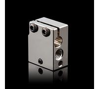 BZ 3D 1PC Volcano Plated Copper Heater Block,PT100 Volcano High Temperature Heating Block With Silicone Sock for Volcano Hotend,Prusa i3 Volcano,FLSUN SR,Sidewinder X1 X2 3D Printer.