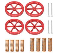 BZ 3D Ender 3 Springs Upgrade Kit, 4Pcs Metal Bed Leveling Nuts + 8Pcs Hot Bed Springs for Ender 3/Pro/V2/5/Neo/Max Neo/S1/S1 Pro/CR-10/10S/CR-10 V2
