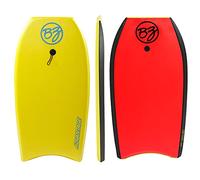 BZ Bodyboards Boogie Board Advantage EPS Core, HDPE Slick, Crescent Tail, Graphic Slick, Includes Leash for Men, Women, Kids - Durable, Surfing Waves Ocean Summer Fun Beach Water Body Board