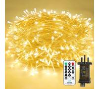 Bzavor 30M 300 LED String Lights Main Powered，8 Modes Fairy Lights Plug in Waterproof Remote Control Outdoor/Indoor,Garden Christmas Lights for Patio,Bedroom,Party Decorations