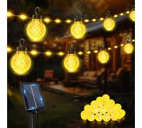 Bzavor Solar Fairy Lights Outdoor Weatherproof 10 m 100 LED Fairy Lights Outdoor Solar IP65 Waterproof Outdoor Fairy Lights Solar Solar Fairy Lights Outdoor for Balcony Wedding Party Garden Decoration