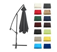 BZCKBZ Replacement Parasol Canopy (200/270/300cm + 6 Arms/8 Arms) Sun Umbrella Replacement Cloth, Cantilever Parasol Top Fabric Cover Sunshade Cloth(Color:Gray,Size:6 ribs-3m(9.8ft))