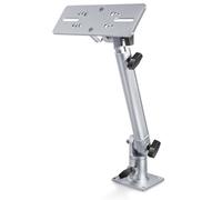 Bzcovac Marine Electronic Mount, Fish Finder Bracket, Anodized Aluminum Monitor Mount with 350° Swivel, Adjustable Height, Easy to Install, Mounting Plate Fits Most Monitors, Silver
