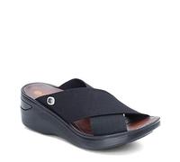 BZees LifeStride Women's Desire Sandal, Black Stretch Fabric, 4.5 UK