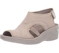 BZees LifeStride Women's Dream Wedge Sandal, Beige, 6 UK