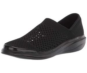 BZees Women's Charlie Slip-ons Loafer, Black, 6 UK