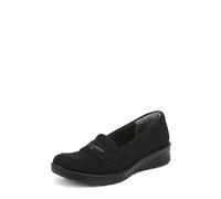 BZees Women's Gamma Slip-ons Loafer, Black, 5 UK