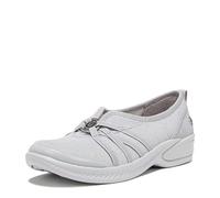 BZees Women's Niche Slip-on Ballet Flat, Silver Shimmer, 5 UK