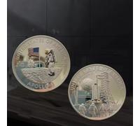 BZFAOEV Artemis II Apollo 11 Moon Landing Commemorative Coin Space Exploration Challenge Coin Souvenir Gifts for Space Enthusiasts