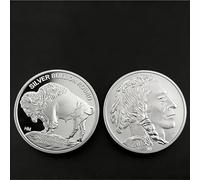 BZFAOEV Commemorative Coins Usa Souvenir Coins 1Oz Silver 2012 Indian/Buffalo Challenge Coins Collectible Gifts