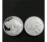 BZFAOEV Commemorative Coins Usa Souvenir Coins 1Oz Silver 2022 Indian/Buffalo Challenge Coins Collectible Gifts