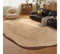 BZFAOEV Modern Minimalist Irregular Shape Rug Non-Slip - Artistic Asymmetrical Carpet for Living Room Bedroom, Abstract Contemporary Home Decor 120x160cm