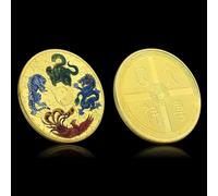 BZFAOEV The Four Great Divine Beasts Coin Ancient Chinese Mythology Commemorative Medal Challenge Coin Collection