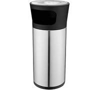 BZGPMFUD Ashtray Standing Independent Trash Bin Stainless Steel Can Large Open Floor Standing for Receptacle Disposal Easy to Clean