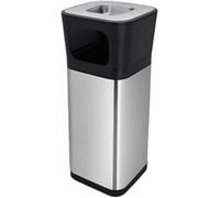 BZGPMFUD Ashtray Standing Large Trash Bin Standing Stainless Steel Vertical 15l 20l 25l 30l Garbage Soot Column Easy to Clean(30L)