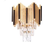 BZGPMFUD Wall Lamps Sconces Crystal Wall Sconce Aluminum Geometric Metal Wall Lighting Fixture Modern Wall Mount Light Lamps
