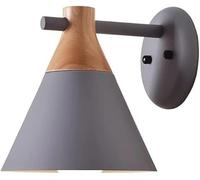 BZGPMFUD Wall Lamps Sconces European Wall Light Modern Indoor Lighting Fixture Macaron Color Wall Lights Simple Tieyi A Skirt lampshade Sconce(Gr?)