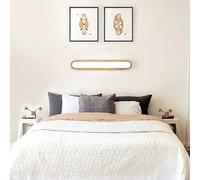 BZGPMFUD Wall Lamps Sconces LED Solid Bedroom Bedside Lamps Study Living Room Balcony Staircase Warm Pendant Lights Wisdom(65CM)