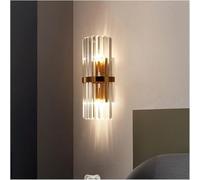 BZGPMFUD Wall Lamps Sconces Modern LED Crystal Wall Light Gold Home Decor Wall Lighting Fixture Bedroom Hallway Wall Sconce Lamp(Cool White)