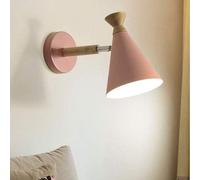 BZGPMFUD Wall Lamps Sconces Wall Lamp - Metal Lampshade Wall Sconce, Modern Flush Mount Wall Lights Reading Lamps Compatible with Bedroom Bedside Living,Chandelier-Gris(Pink)