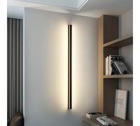 BZGPMFUD Wall Lamps Sconces Wall Lights Indoor LED Dimmable Wall Sconce Long Strips Lights Black Up Down Bedside Lamp Downlighter(120cm 72w)