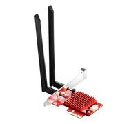 BZIZU WiFi 6E PCIe Card Gaming, Intel AX210 Chip, 5400Mbps Tri-Band (2.4/5/6GHz), Bluetooth 5.3, Ultra-Low Latency for Windows 10/11, Desktop PC WiFi Adapter