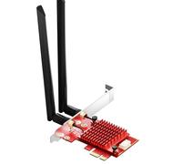 BZIZU WiFi 6E PCIe Card | Intel AX210 Chip | 5400Mbps Tri-Band 2.4GHz/5GHz/6GHz | Bluetooth 5.3 | Low Latency Wireless Adapter for Gaming & Streaming | Windows 10/11 Compatible