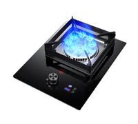 BZJPRFC 30cm Gas Stove, With 1 Burner, 5.2kw Nine-chamber High Flame High Flame 99-minute Timer, Accidental Flameout Protection Device, For Natural Gas/LP Gas (Size : NG)