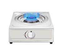 BZJPRFC 37cm Gas Stove,5.2KW Gas Stove,Gas/LP Gas Conversion Stove,Stainless Steel Catering Indoor Regulators,with Flameout Protection(LPG)
