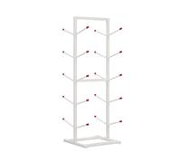 BZJPRFC 4/5/6/7-Layer Skateboard Rack Floor Stand,Surfboard/Skiboard Display Rack,Double-sided Sports Equipment Shelf,for Homes Garages Clubs Skate Shops(White,110x45x37cm)