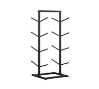BZJPRFC 4/5/6/7-Layer Skateboard Rack Floor Stand,Surfboard/Skiboard Display Rack,Double-sided Sports Equipment Shelf,for Homes Garages Clubs Skate Shops(Black,90x45x37cm)
