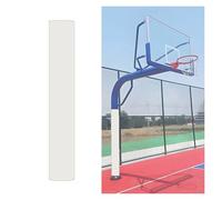 BZJPRFC 5.9 Ft Tall Basketball Hoop Anti-collision Pads,Round Pole Wrap Around for Basement,Safety Pole Padding Attachment,PU Leather Surface,for Home Gym Playground(White,Diameter 4.5inch)