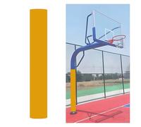 BZJPRFC 5.9 Ft Tall Basketball Hoop Anti-collision Pads,Round Pole Wrap Around for Basement,Safety Pole Padding Attachment,PU Leather Surface,for Home Gym Playground(Orange,Diameter 6.5inch)