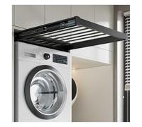 BZJPRFC Above Washing Machine Drying Rack,Hidden Pull Out Trousers Rack Drawer,with Damped Silent Slide Rail,Width Adjustable 460-850mm,40kg Capacity(Width 510-560mm)