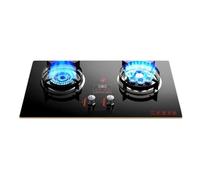 BZJPRFC Gas Stove 75cm,7.6KW Nine-cavity High-fire Timer,Catering Indoor Regulators,Accidental Flameout Protection Device,for Natural Gas/liquefied Petroleum Gas(LPG)