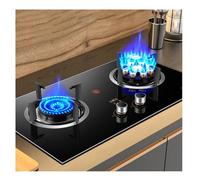 BZJPRFC Indoor Camping Gas Stove With 2 Burners, 180-minute Timer (independent On Both Sides), Accidental Flameout Protection Device 5.2KW (Size : NG)