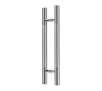 BZJPRFC Pair of Chrome Shower Door Handles Sliding Shower Glass Door Handles for Shower Enclosure Screens Interior/Exterior(Pitch-180mm)