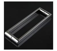 BZJPRFC Pair of Chrome Shower Door Handles Square Shower Door Handles with Plastic Knob Shower Enclosure Parts Replacement(Hole spacing200mm)