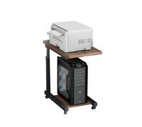 BZJPRFC PC Stand Computer Cart,Tower 2-Tier Suit for Case Printer,Metal Rolling Wheels,Max Load 176 Lbs for Gaming Home Office(Color1)